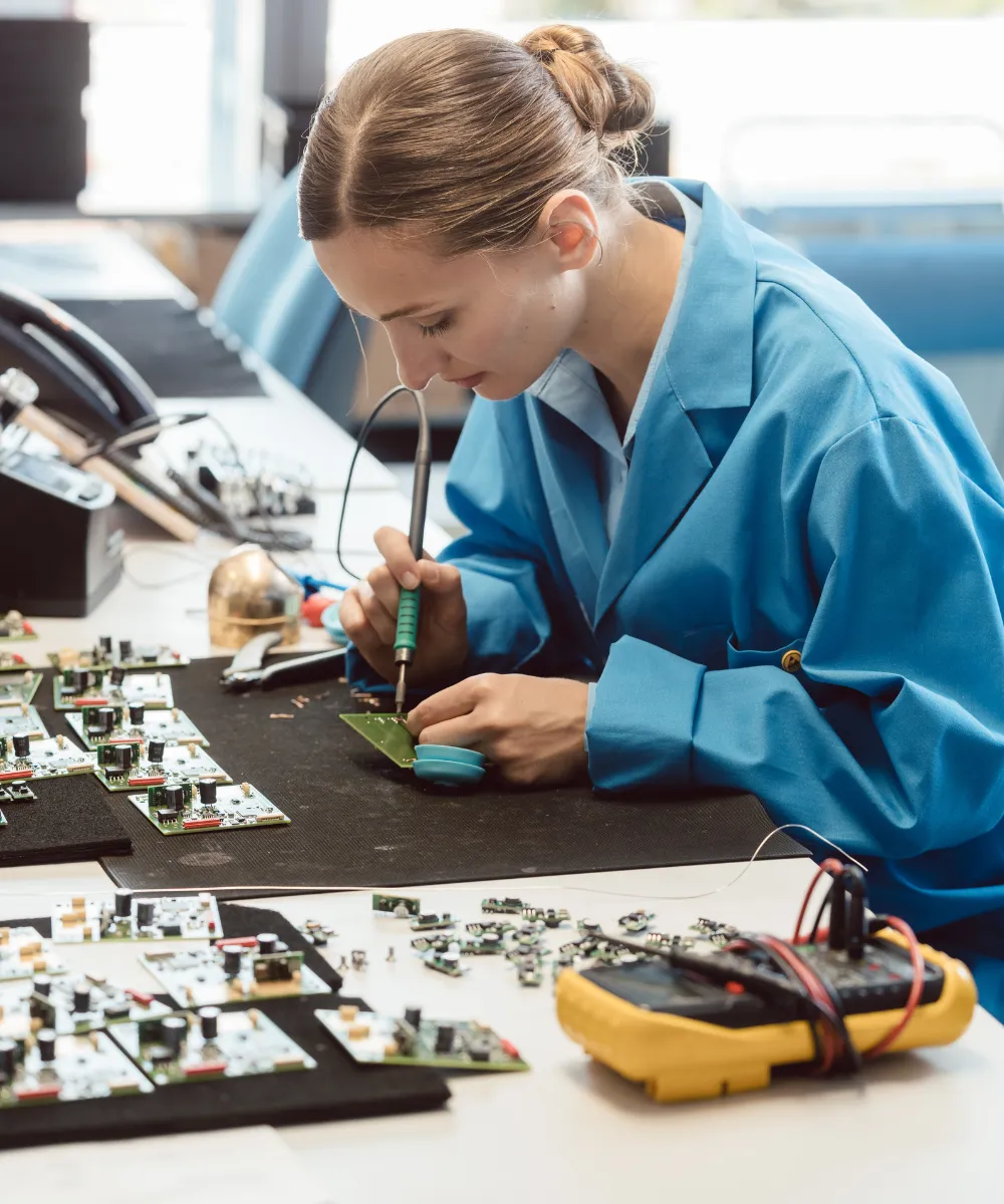 LeadGulls manufacturing marketing specialists reviewing a B2B lead generation campaign dashboard showing inquiry volume and cost per lead